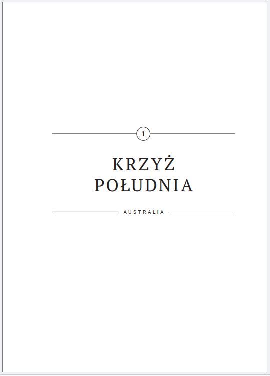 Ewa Rot-Buga Krzyż Południa strona tytułowa opowiadania